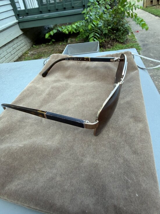 Burberry pilot gold steel sunglasses main image 6